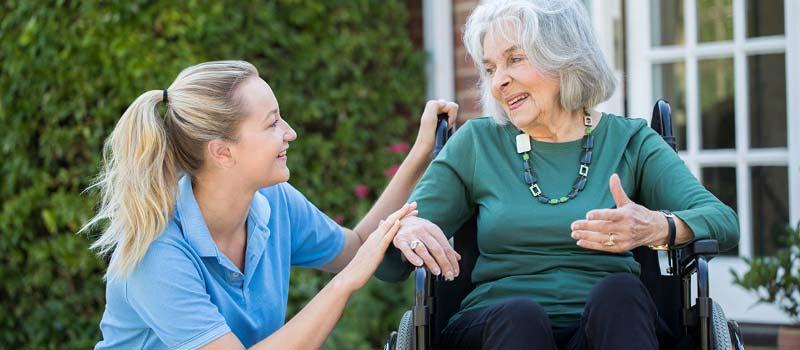 Australian Carers support worker at work